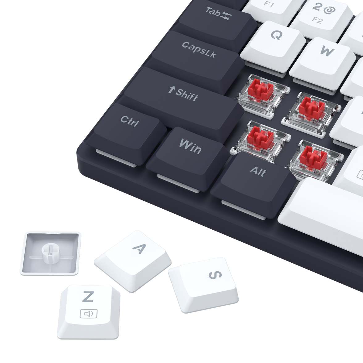 Redragon Office 2in1 Wireless Keyboard & Mouse Combo White-Black (BS-8773-VB)