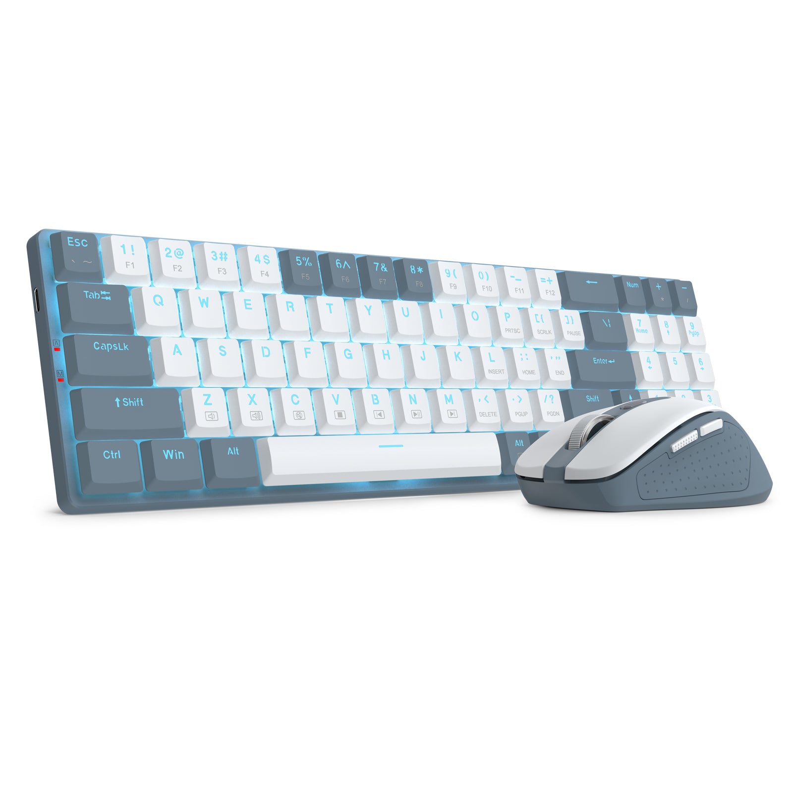Redragon Office 2in1 Wireless Keyboard&Mouse Combo White-Grey (BS-8773-W)