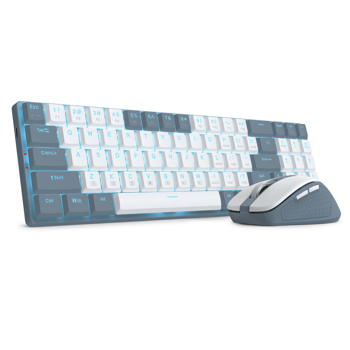 Redragon Office 2in1 Wireless Keyboard&Mouse Combo White-Grey (BS-8773-W)