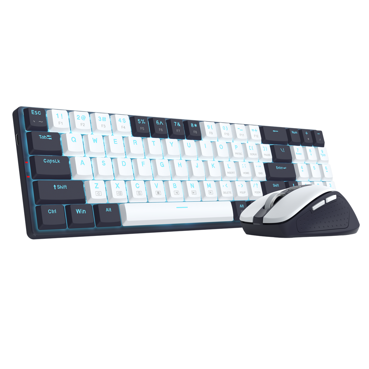 Redragon Office 2in1 Wireless Keyboard & Mouse Combo White-Black (BS-8773-VB)