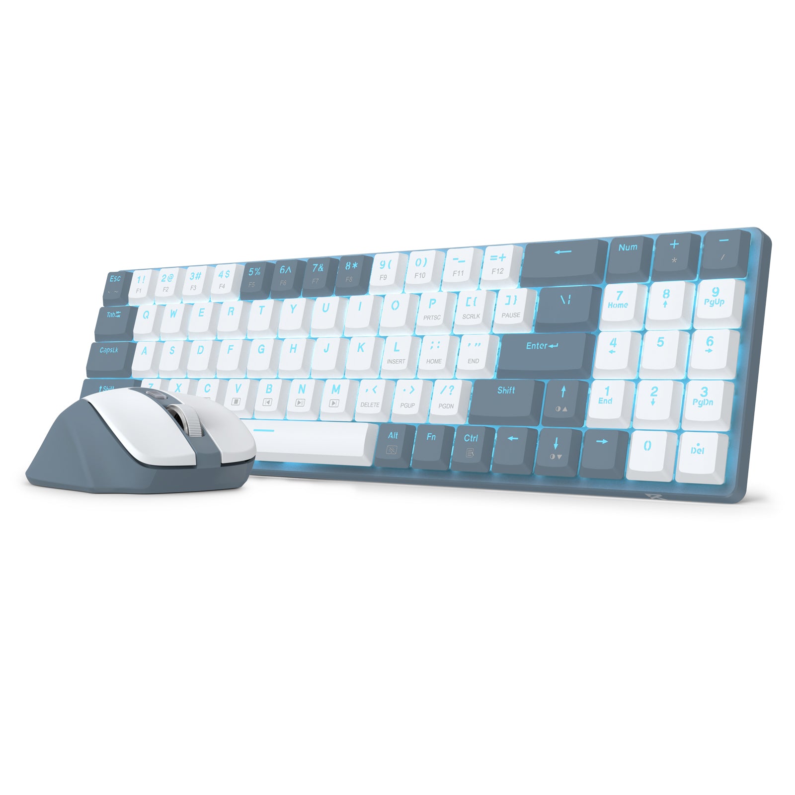 Redragon Office 2in1 Wireless Keyboard&Mouse Combo White-Grey (BS-8773-W)