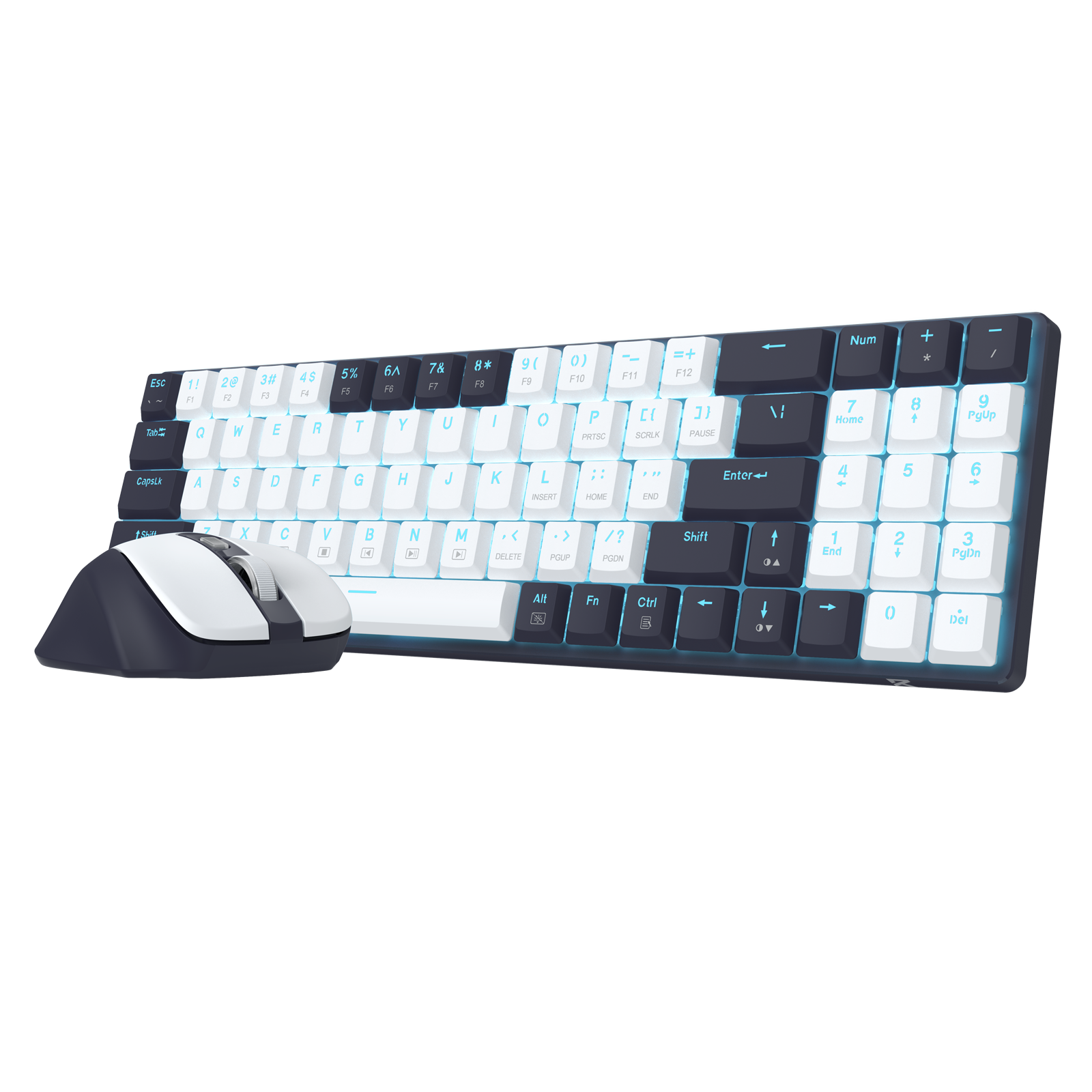 Redragon Office 2in1 Wireless Keyboard & Mouse Combo White-Black (BS-8773-VB)