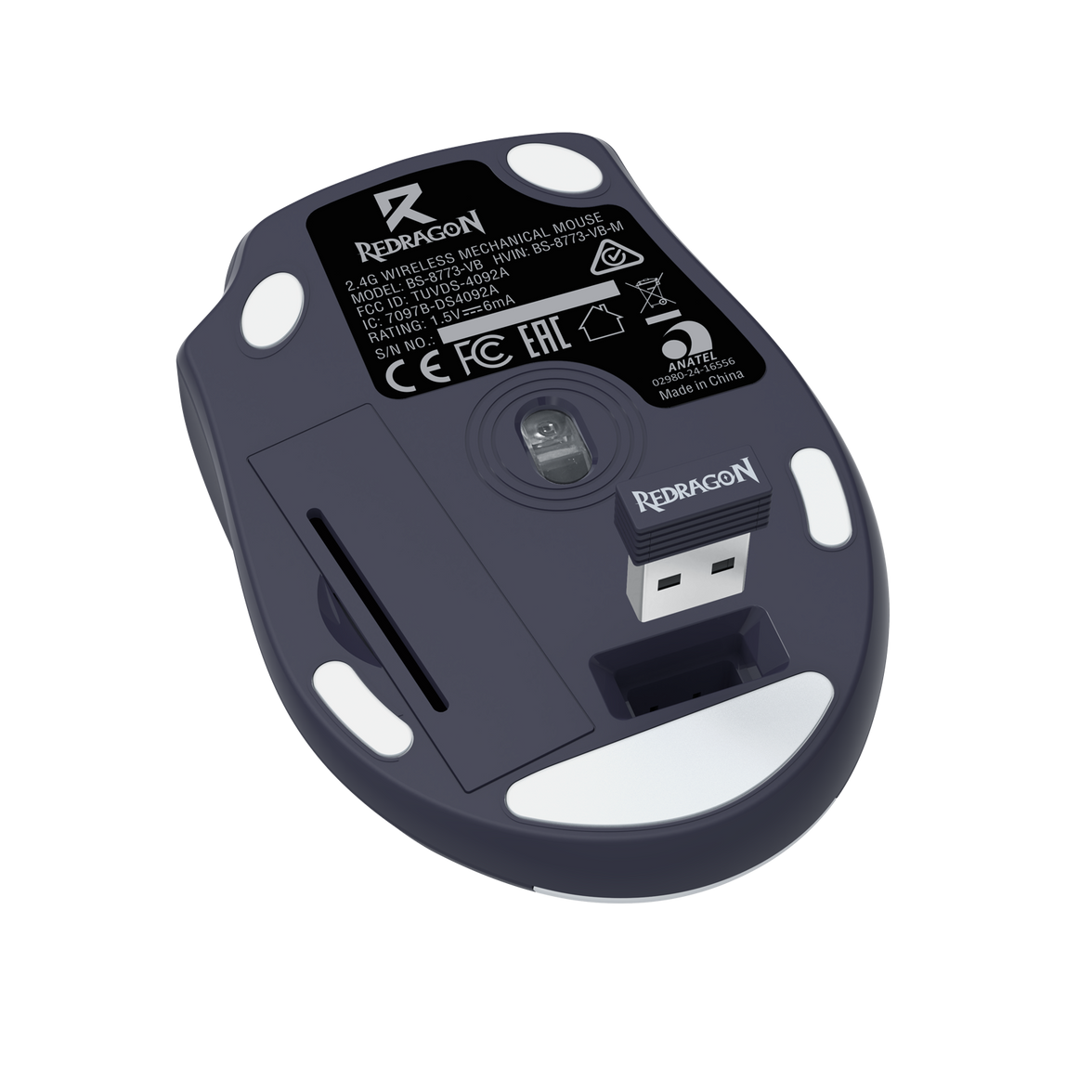 Redragon Office 2in1 Wireless Keyboard & Mouse Combo White-Black (BS-8773-VB)