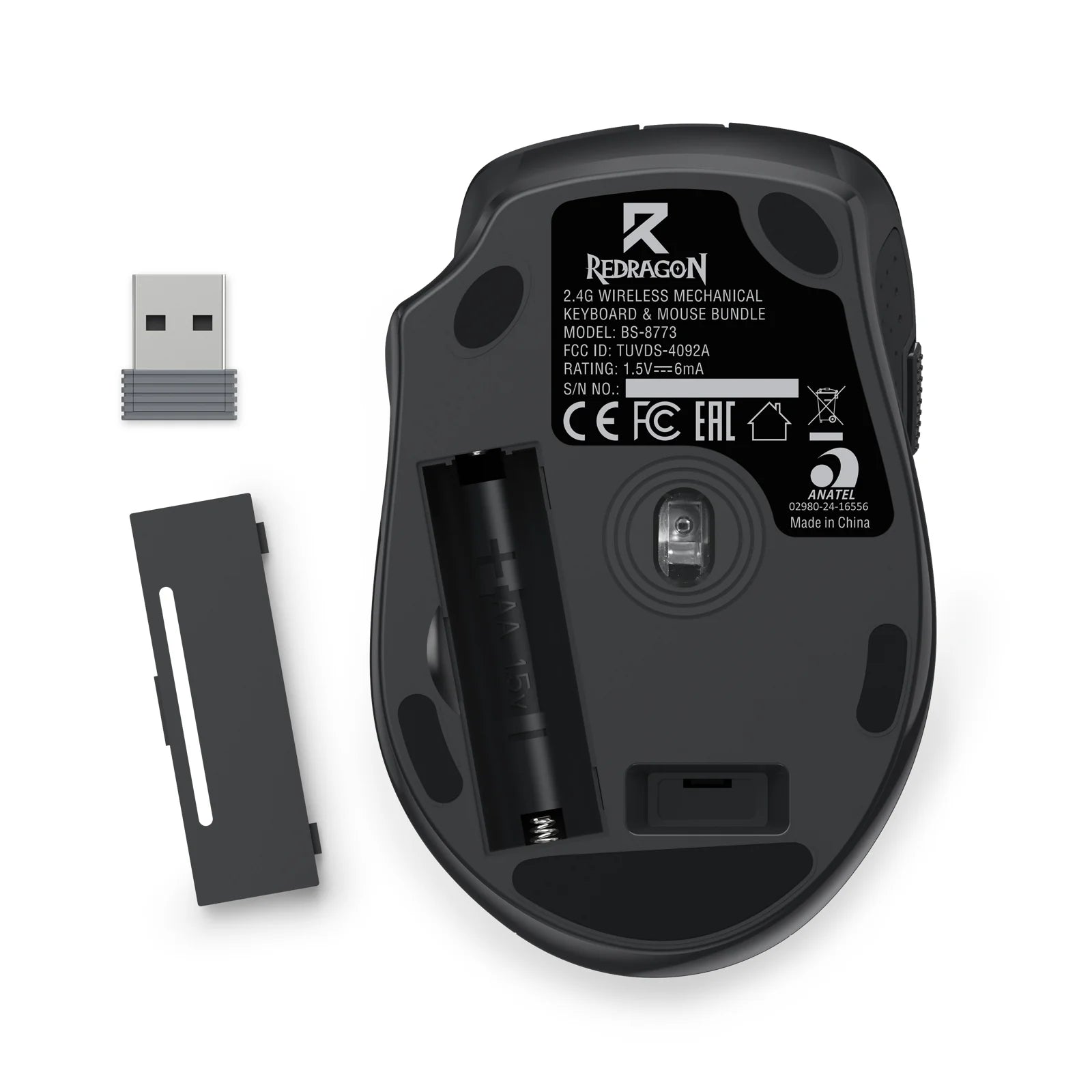 Redragon 2in1 Office Combo Black (BS-8773)