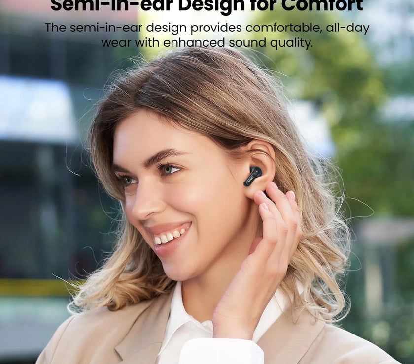 TOZO TWS Earbuds Tonal Fits IPX6 44Hr Playtime BT 5.3 Type C Wireless