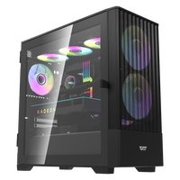 DarkFlash DK415M M-ATX PC Case w/ 2PCS 14CM ARGB Fans