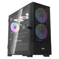 DarkFlash DK415M M-ATX PC Case w/ 2PCS 14CM ARGB Fans