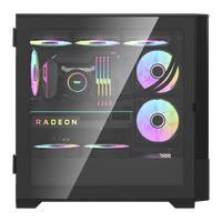 DarkFlash DK415M M-ATX PC Case w/ 2PCS 14CM ARGB Fans