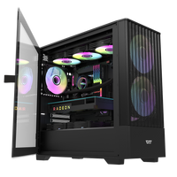 DarkFlash DK415M M-ATX PC Case w/ 2PCS 14CM ARGB Fans