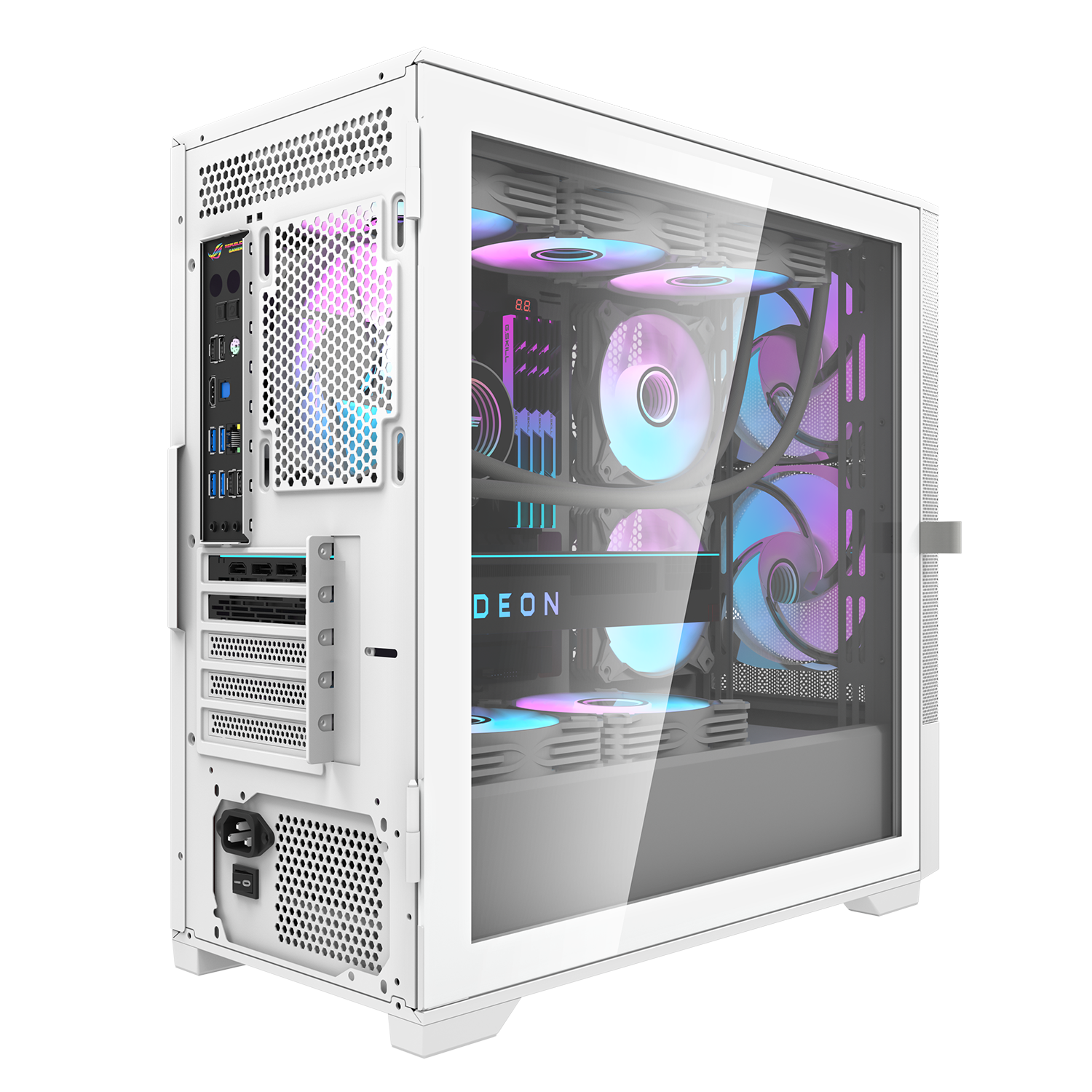 DarkFlash DK415M M-ATX PC Case w/ 2PCS 14CM ARGB Fans