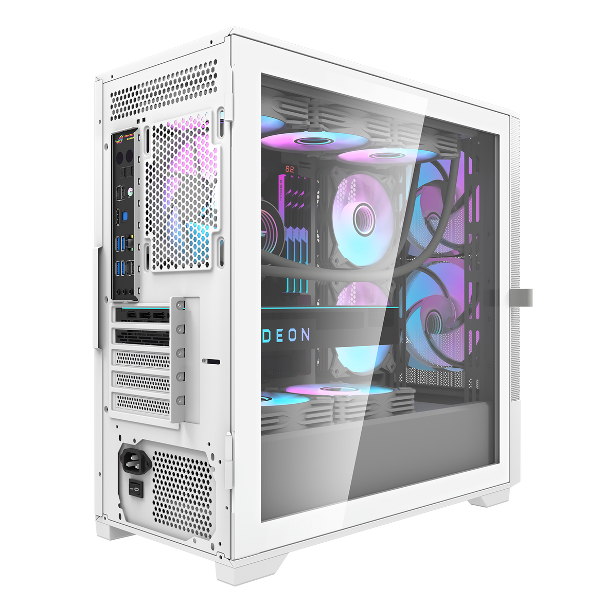 DarkFlash DK415M M-ATX PC Case w/ 2PCS 14CM ARGB Fans