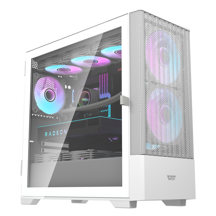 DarkFlash DK415M M-ATX PC Case w/ 2PCS 14CM ARGB Fans