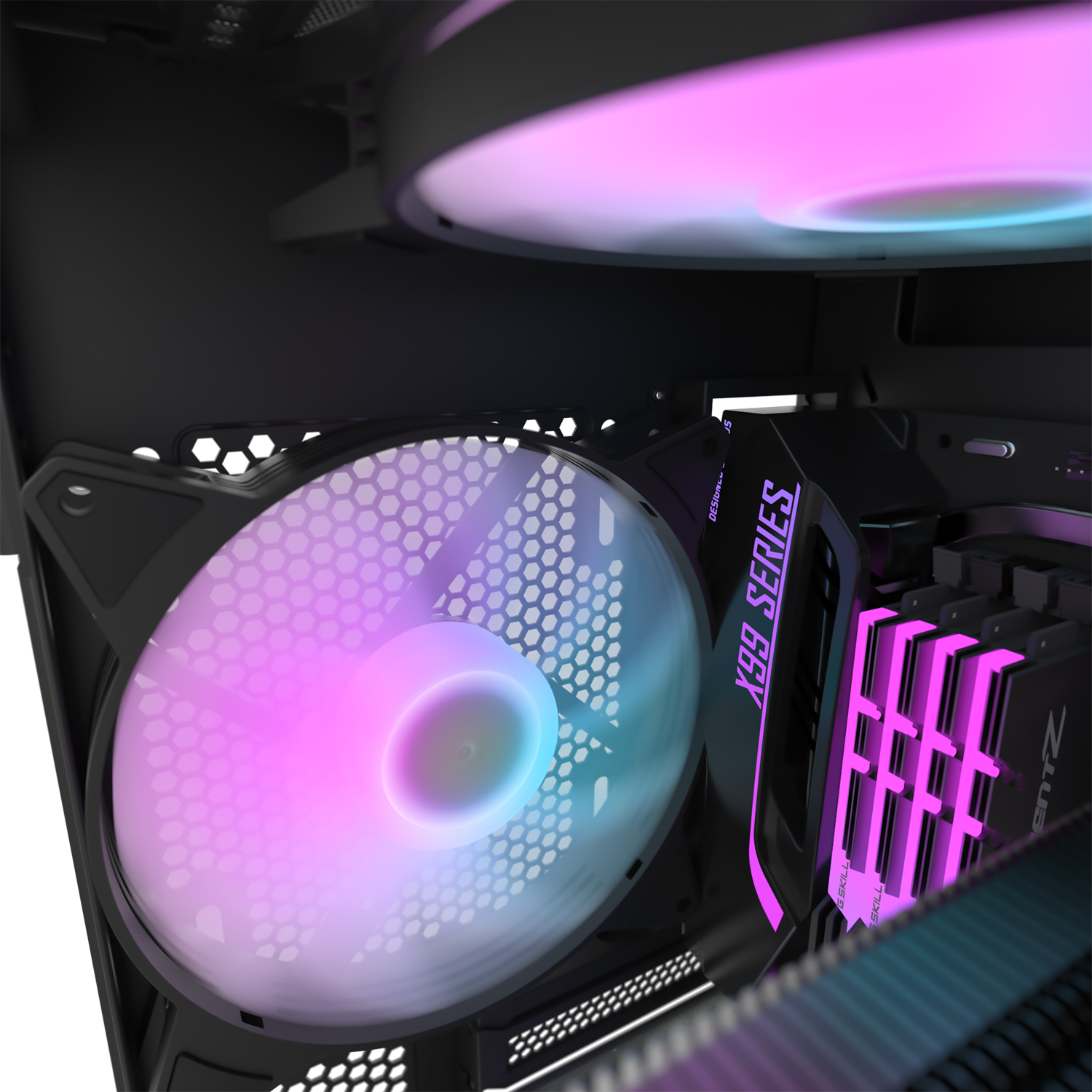 DarkFlash C6 Aurora Spectrum ARGB Single Mode Cooling Fan (Black)