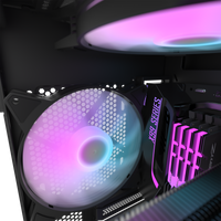 DarkFlash C6 Aurora Spectrum ARGB Single Mode Cooling Fan (Black)