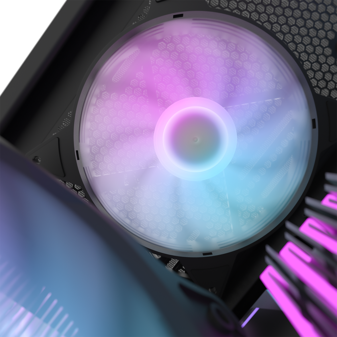 DarkFlash C6 Aurora Spectrum ARGB Single Mode Cooling Fan (Black)