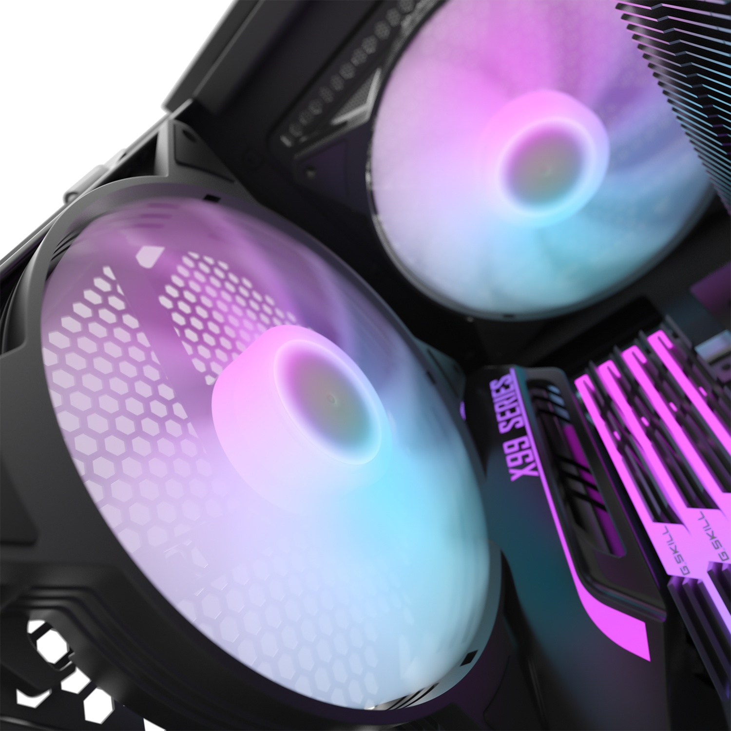 DarkFlash C6 Aurora Spectrum ARGB Single Mode Cooling Fan (Black)