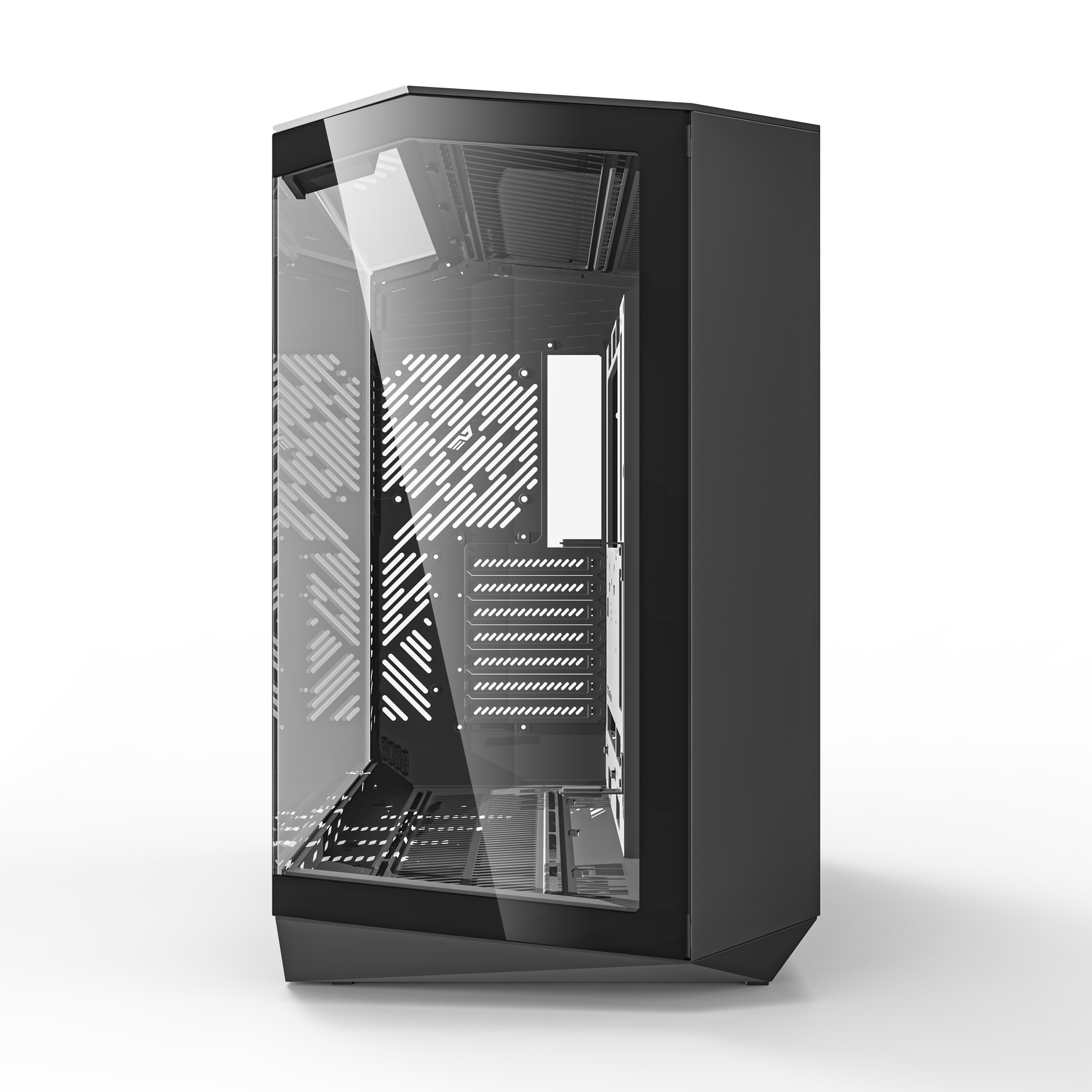 DarkFlash DY470 ATX Three-side Glass Panel Tempered Glass PC Case