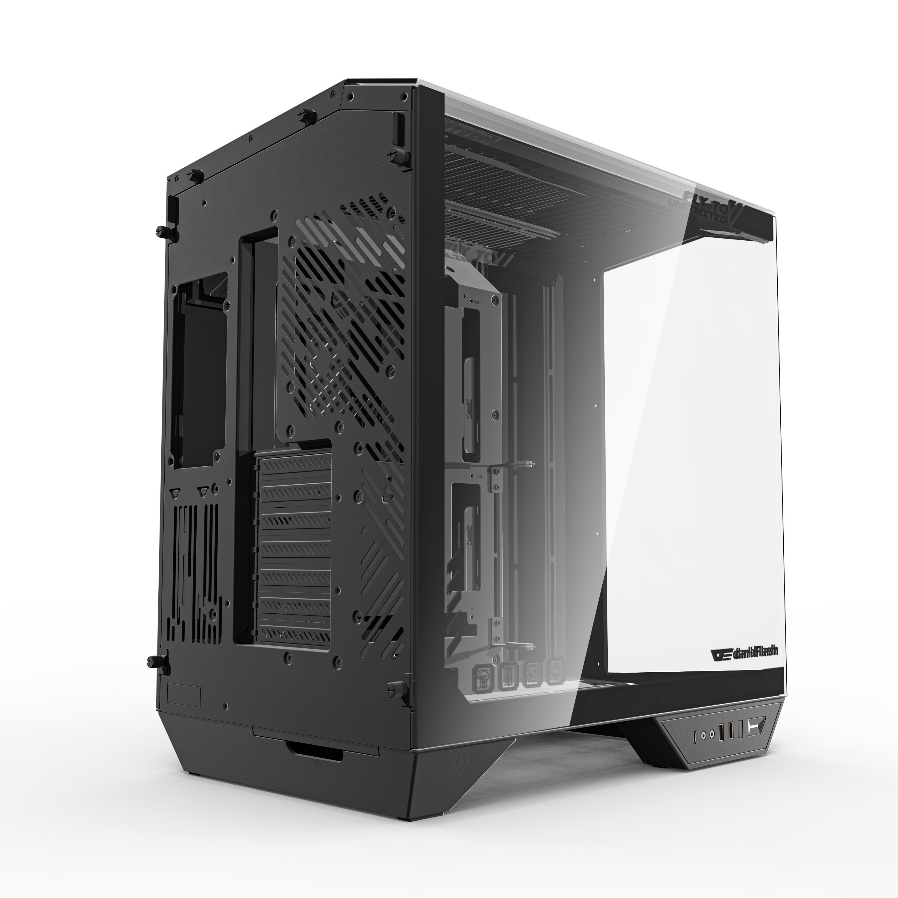DarkFlash DY470 ATX Three-side Glass Panel Tempered Glass PC Case