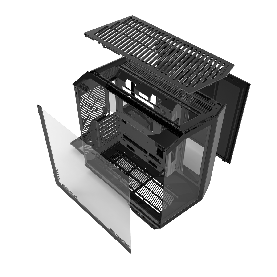 DarkFlash DY470 ATX Three-side Glass Panel Tempered Glass PC Case