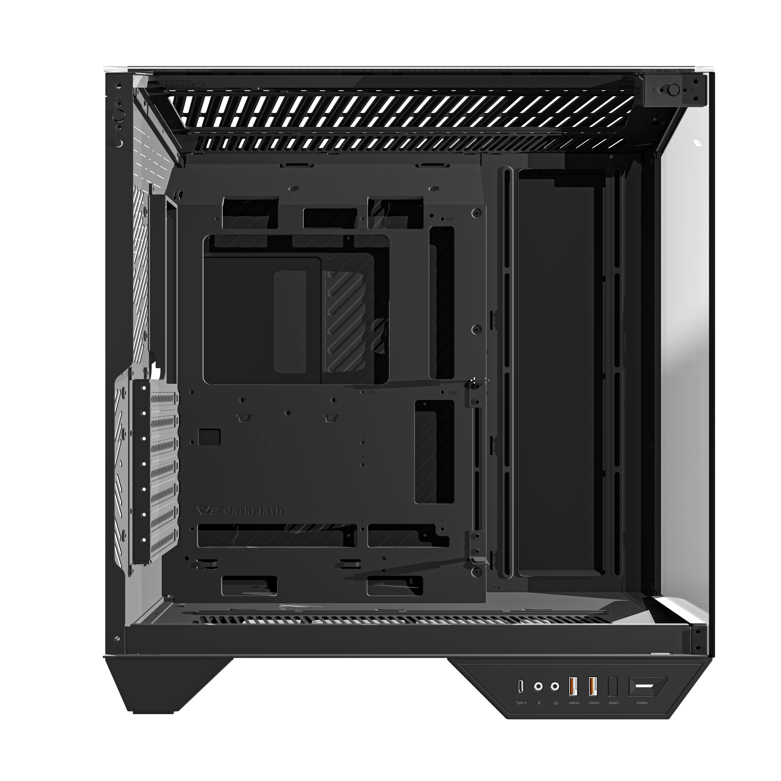 DarkFlash DY470 ATX Three-side Glass Panel Tempered Glass PC Case