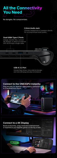 [PRE-ORDER] ONEXPLAYER 3 AI Gaming Handheld PC | Intel® Arc™ G3 Extreme | 24GB RAM | 1TB SSD | 8.8” 144Hz AMOLED | Windows 11