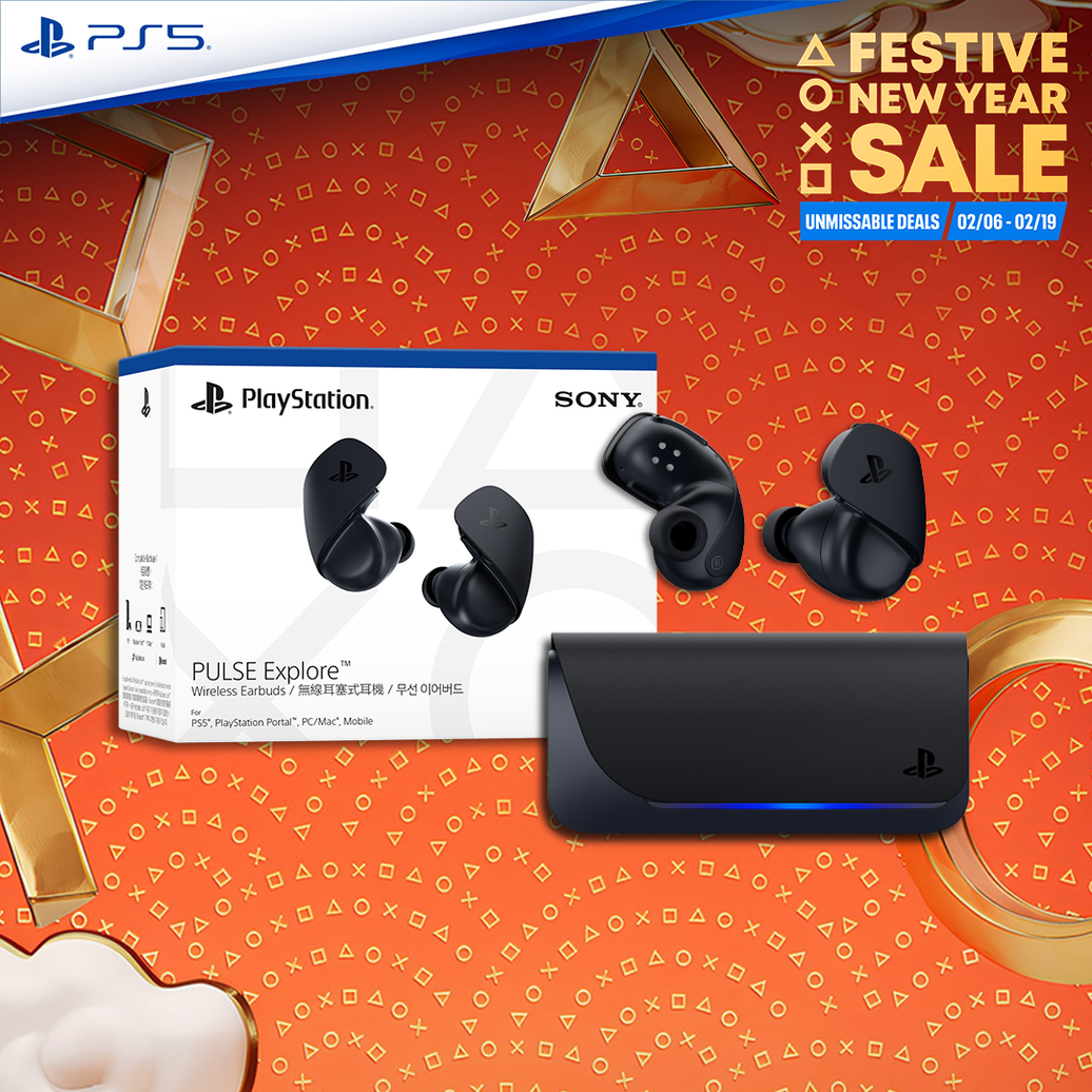 Sony PlayStation Pulse Explore Wireless Earbuds Midnight Black (Coal)