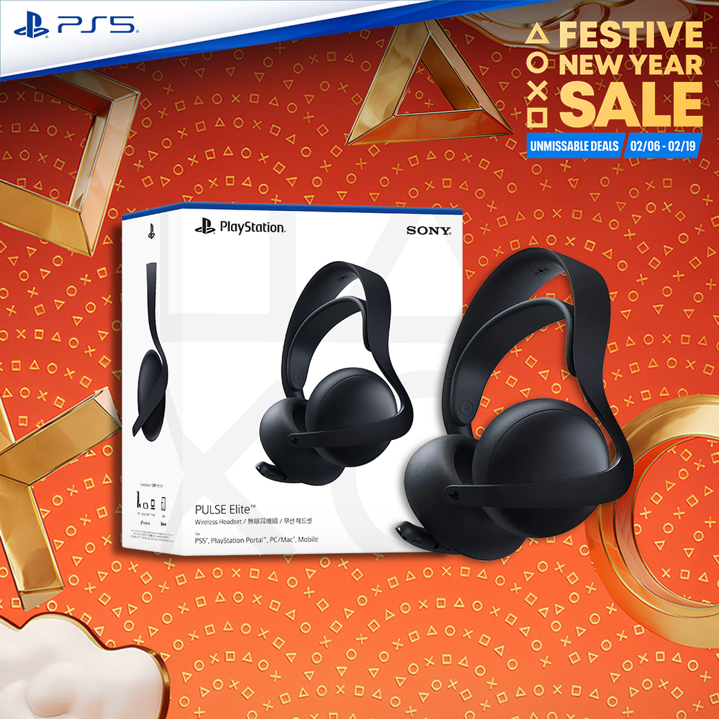 Sony PlayStation Pulse Elite Wireless Headset Midnight Black (Coal)