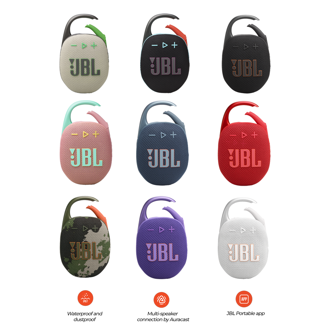 JBL Clip 5 Ultra-Portable Waterproof Speaker