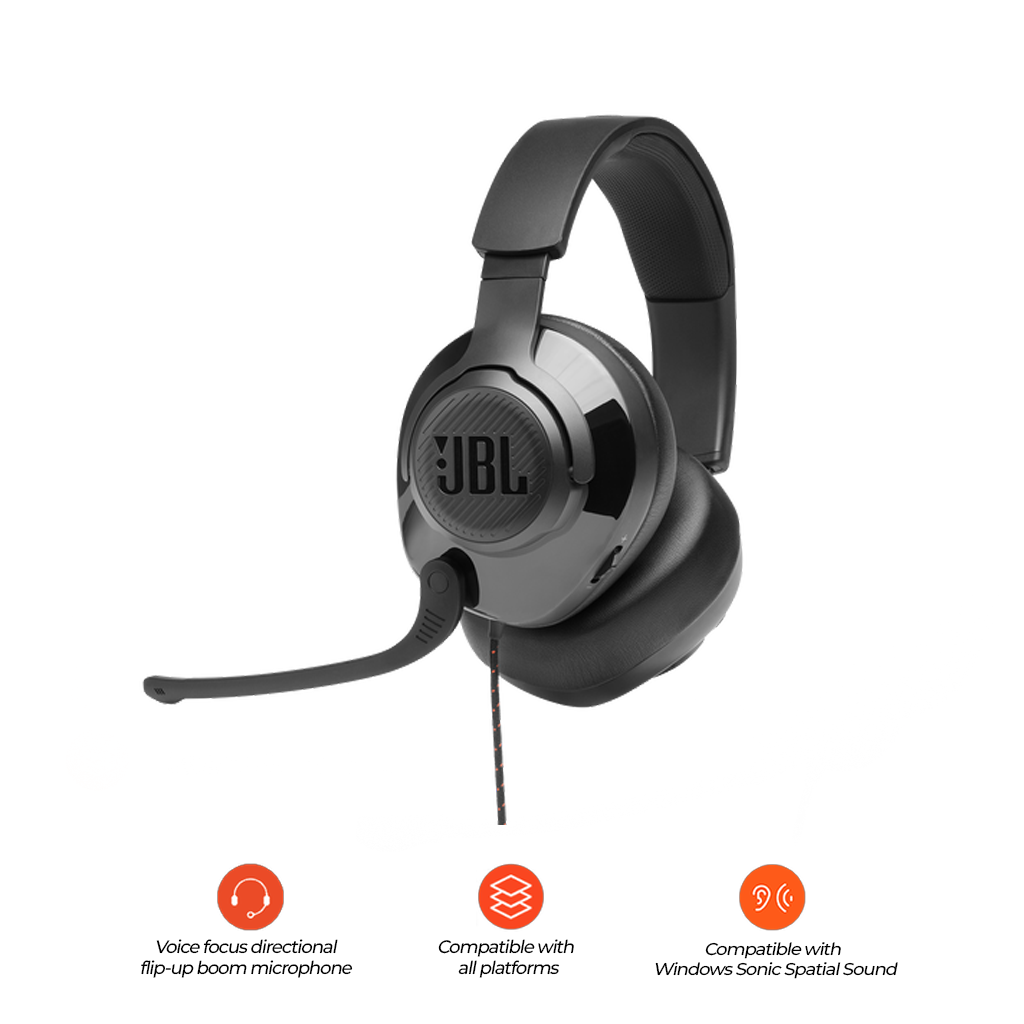 JBL Quantum 300 Gaming Headset Black