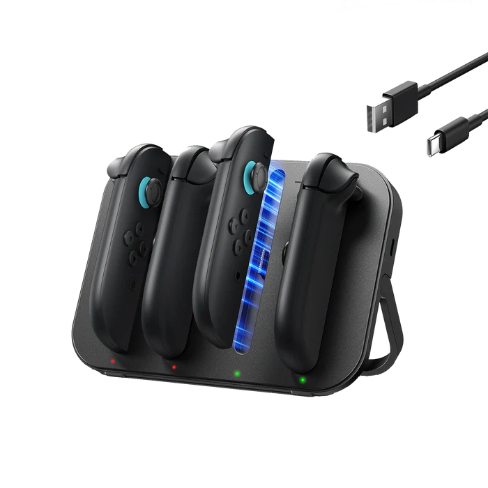 JSAUX Portable Charging Station for Nintendo Switch 2 Joy-Cons GP0506