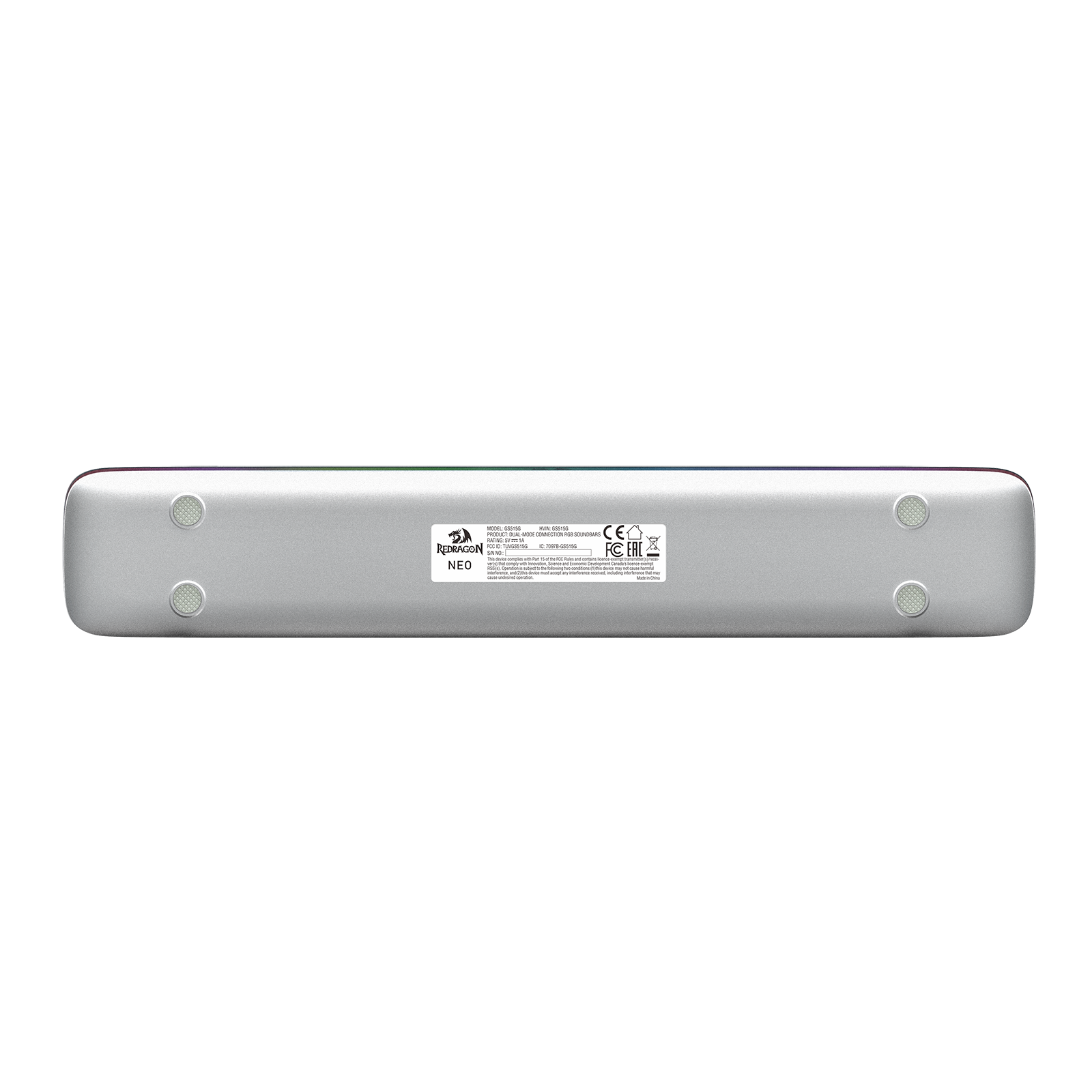 Redragon Neo Dual Mode RGB Soundbar Speaker Grey (GS515G)