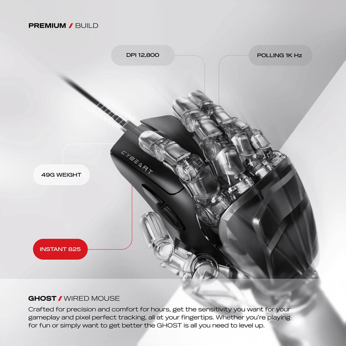 Cybeart Ghost Wired Gaming Mouse