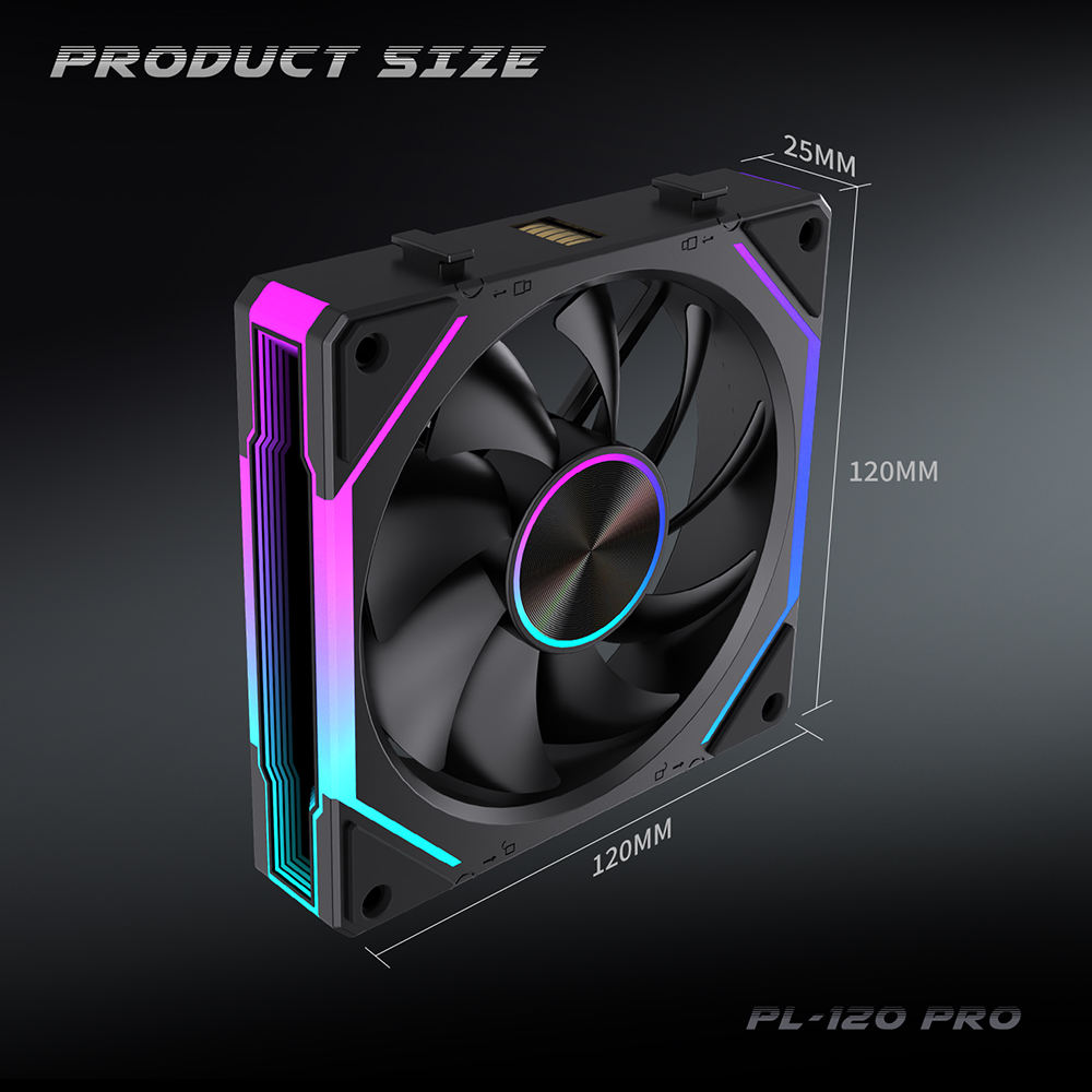 Lovingcool PL-Pro 3in1 120mm ARGB CD Mirror Design Cooling Fan