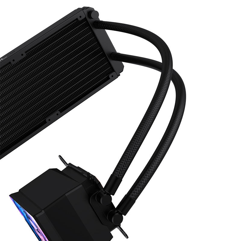 Lovingcool DP-B240-01 DP-W240-01 360mm ARGB AIO Liquid CPU Cooler with LCD Screen