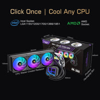 Lovingcool AK-W360-01 360mm AIO ARGB Liquid CPU Cooler with Pump Parameter