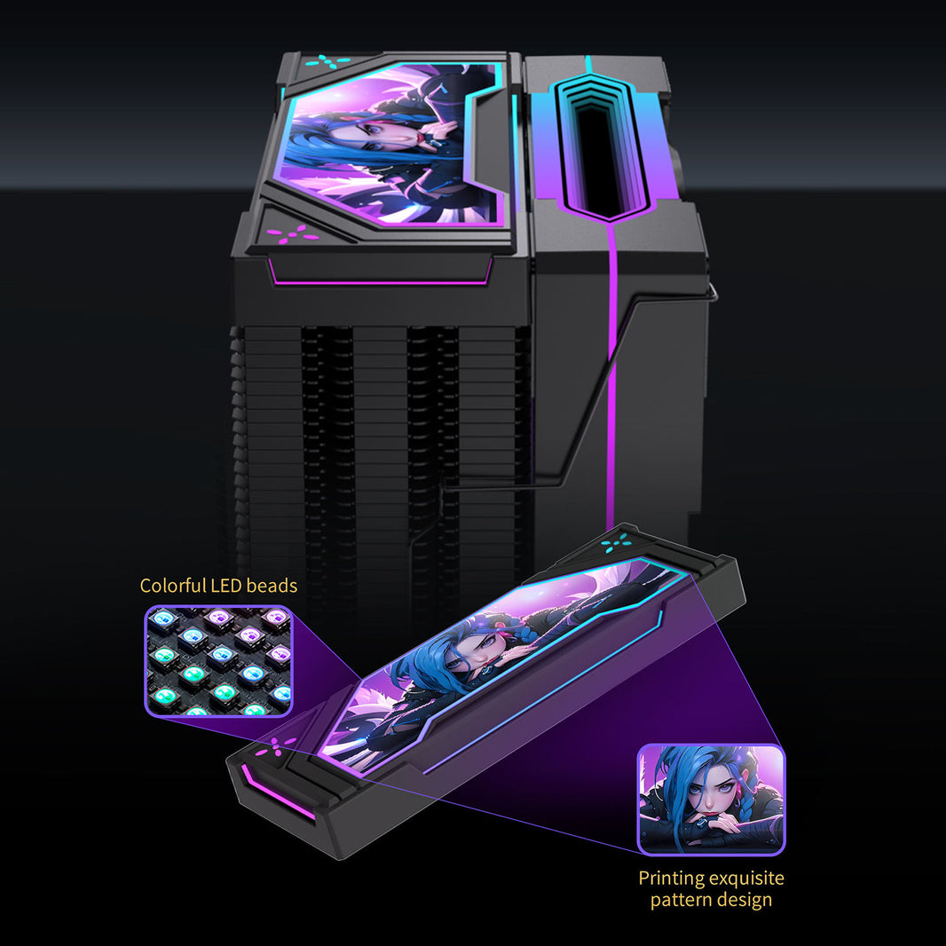 Lovingcool LC-JI60B 6 Heatpipe CPU Cooler 6 Heatpipe (Black - Design 03)