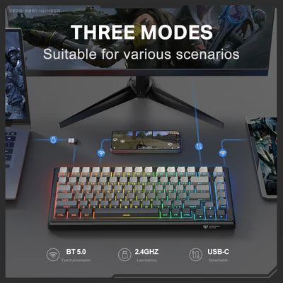 Onikuma G83 83-Key RGB Tri-Mode Hot-Swappable Mechanical Keyboard (Magnetic Switch)