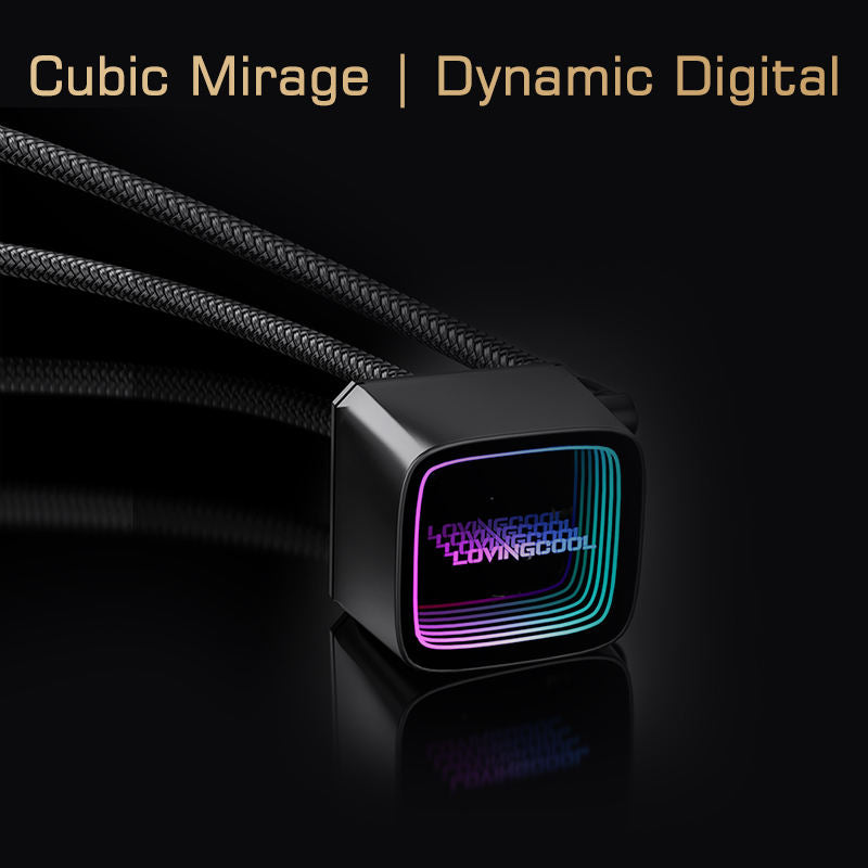 Lovingcool HK-W120-01 120mm AIO ARGB Liquid CPU Cooler with Display