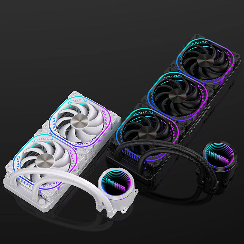 Lovingcool YK-W120-02 120mm AIO ARGB Liquid CPU Cooler with Temp Display