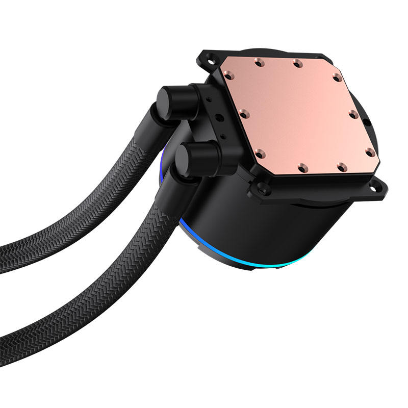 Lovingcool YK-W120-02 120mm AIO ARGB Liquid CPU Cooler with Temp Display