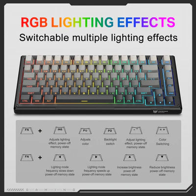 Onikuma G83 83-Key RGB Tri-Mode Hot-Swappable Mechanical Keyboard (Magnetic Switch)