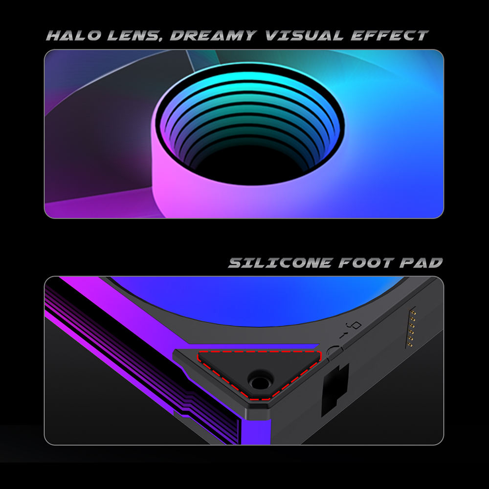 Lovingcool PL-1200 Mirror 3in1 120mm ARGB Cooling Fan