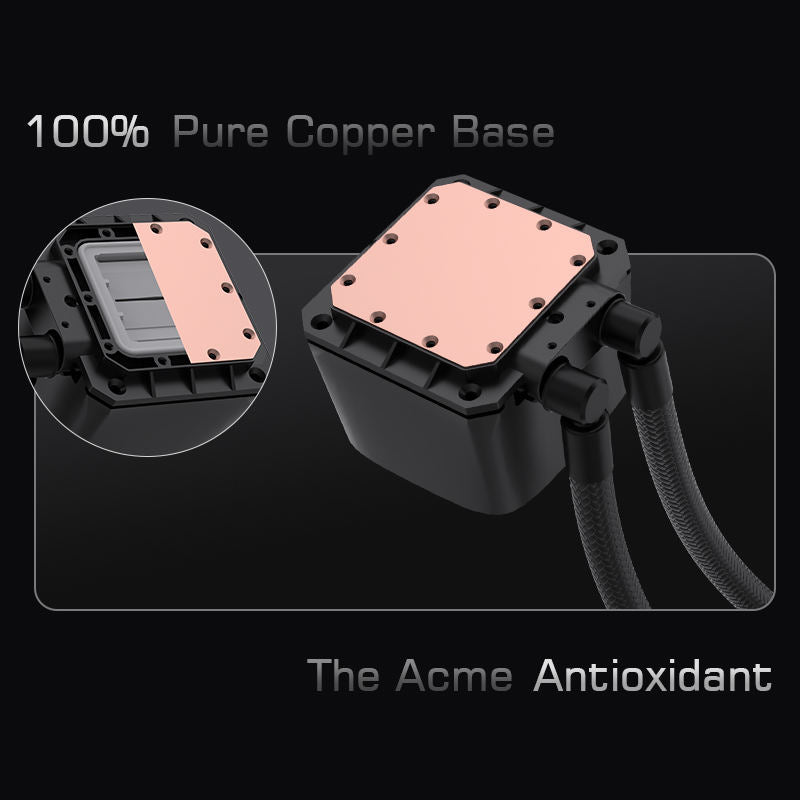 Lovingcool HK-W120-01 120mm AIO ARGB Liquid CPU Cooler with Display