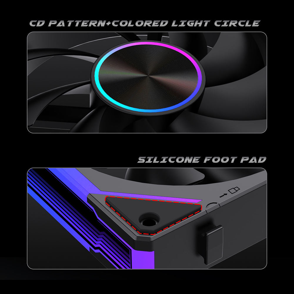 Lovingcool PL-Pro 3in1 120mm ARGB CD Mirror Design Cooling Fan
