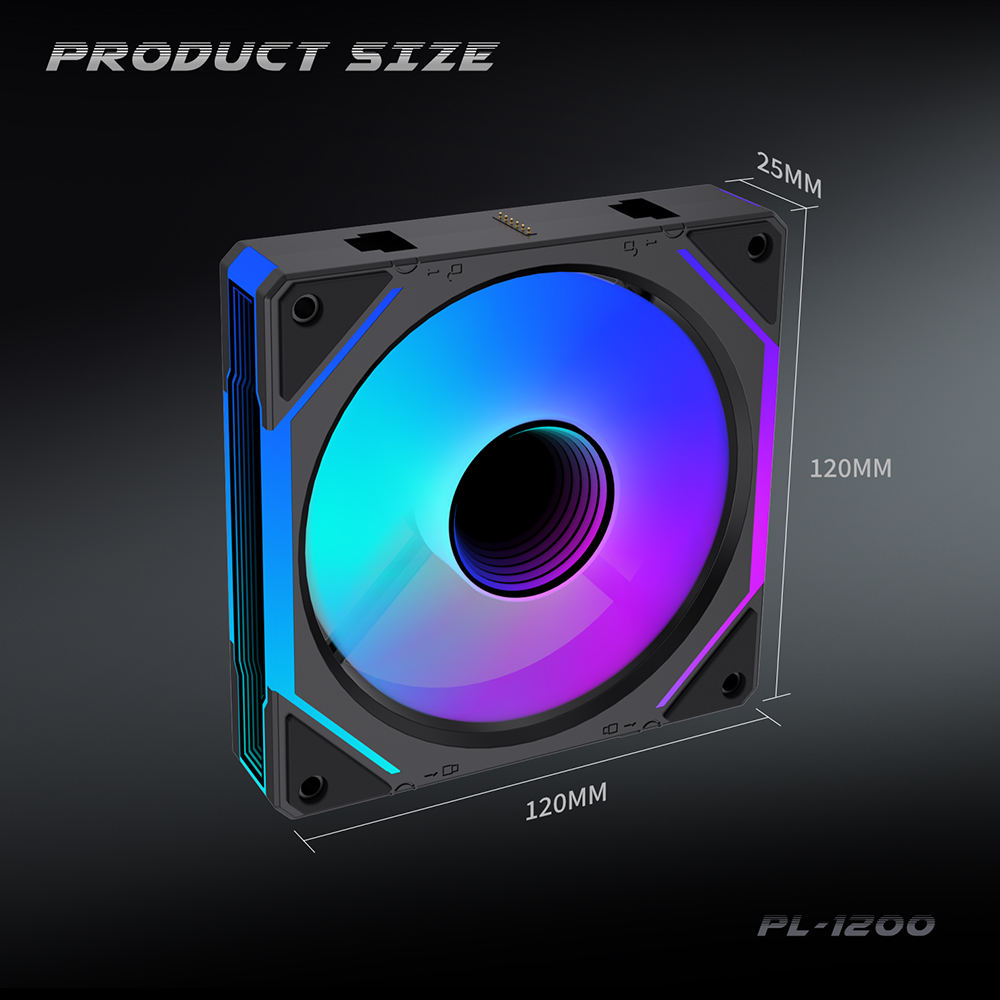 Lovingcool PL-1200 Mirror 3in1 120mm ARGB Cooling Fan