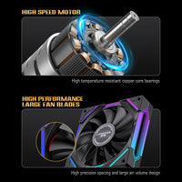 Lovingcool LC-JI60B 6 Heatpipe CPU Cooler 6 Heatpipe (Black - Design 03)