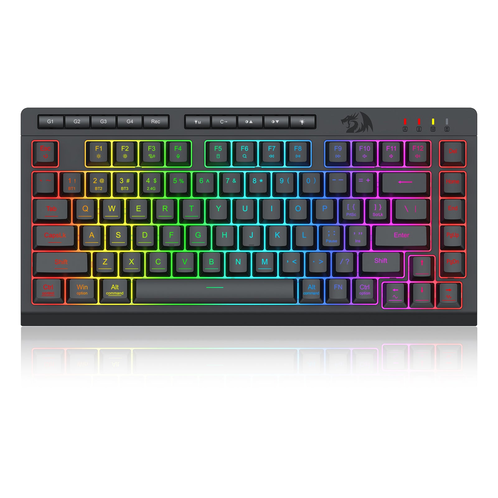 Redragon Crescent Pro Mechanical Wireless Keyboard Black (K524RGB-PRO)