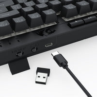 Redragon Crescent Pro Mechanical Wireless Keyboard Black (K524RGB-PRO)
