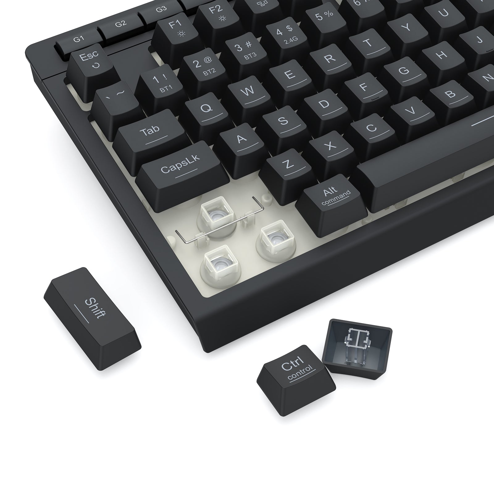 Redragon Crescent Pro Mechanical Wireless Keyboard Black (K524RGB-PRO)