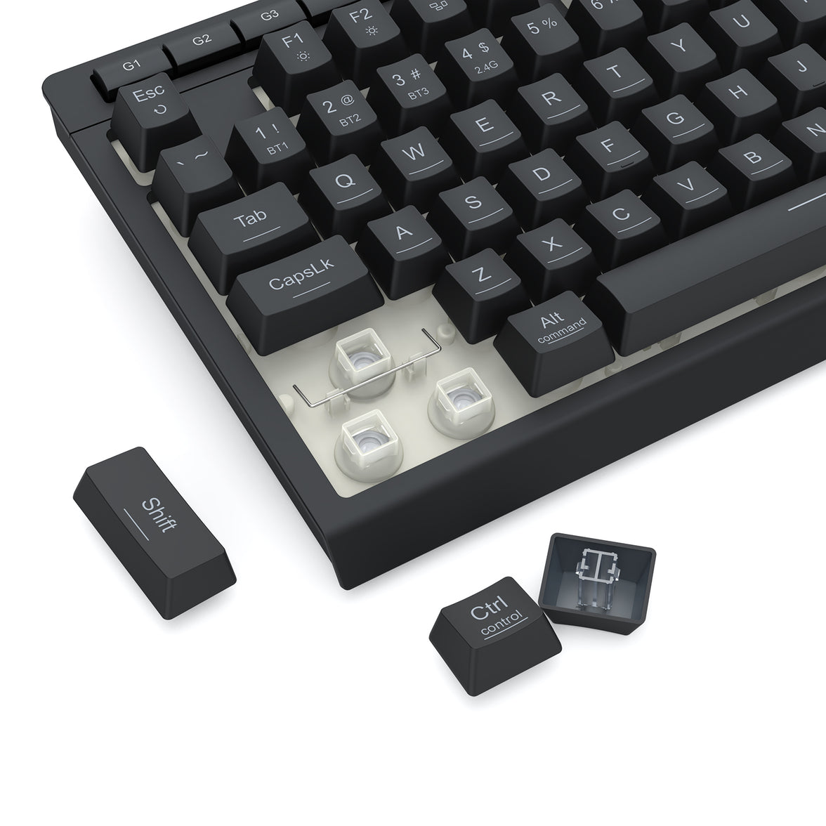 Redragon Crescent Pro Mechanical Wireless Keyboard Black (K524RGB-PRO)